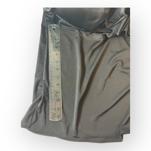 Cacique Swim Lightly Lined Plunge Tankini Top 40F - Picture 7 of 10